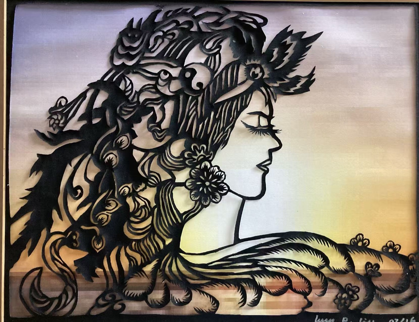 Mystery of a Soul - Traditional • Portrait (papercutting)