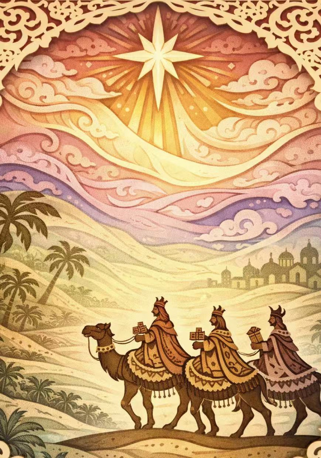 The Epiphany - The Magi - Religious • Epiphany of the Lord (papercutting)