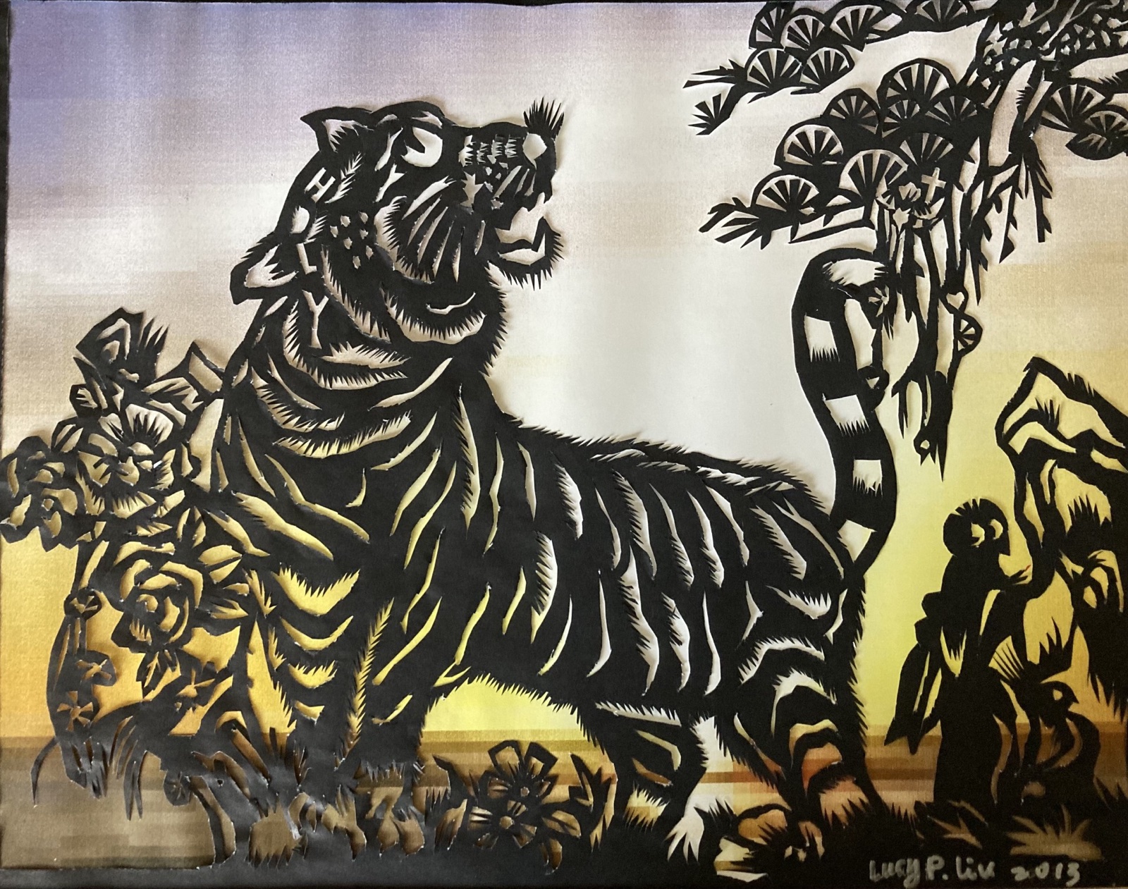 Majestic Tiger - Traditional • Chinese Zodiac (papercutting)